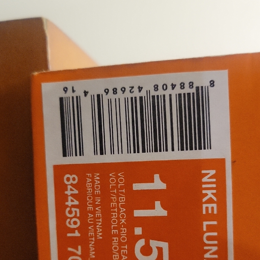 Nike LunarStelos Box Label - Volt/Black/Teal/White 11.5 Brand New Never Worn. - Picture 10 of 10
